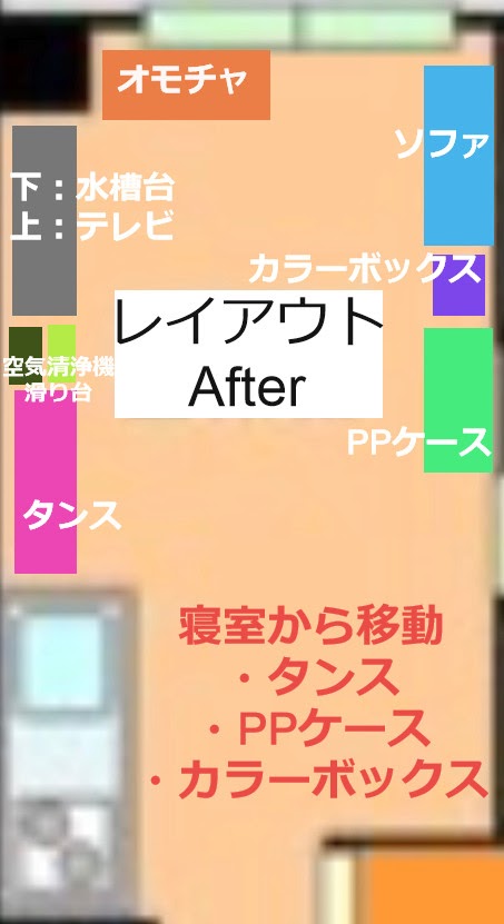家具レイアウトビフォーアフター